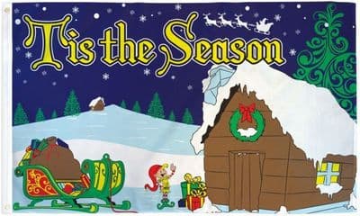 Tis The Season Flag