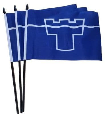 Tyne And Wear Hand Flag - 3 Pack