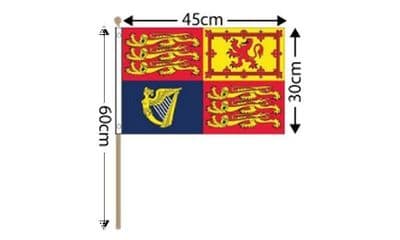 UK Royal Standard Large Hand Flag (18