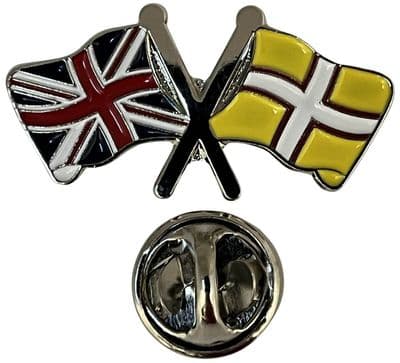 Union Jack & Dorset Pin Badge