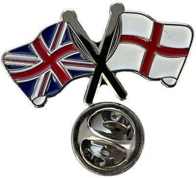 Union Jack & England Pin Badge