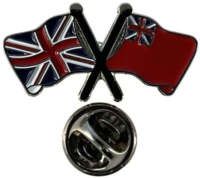 Union Jack & Red Ensign Pin Badge