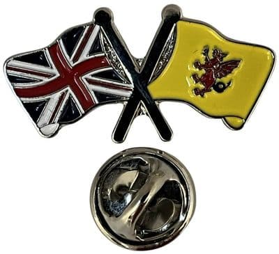 Union Jack & Somerset Pin Badge