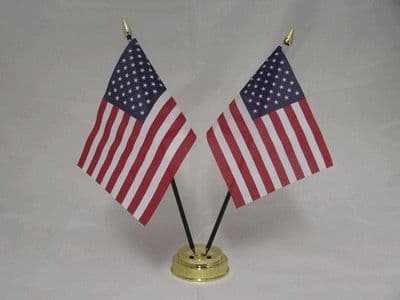 USA Double Table Flag
