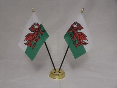 Wales Double Table Flag