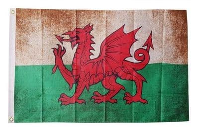 Wales Grunge Flag