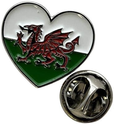 Wales Heart Pin Badge