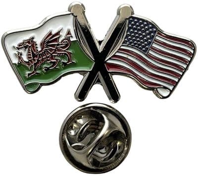 Wales & USA Pin Badge