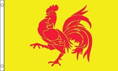 Wallonien (Coq Wallon) Flag