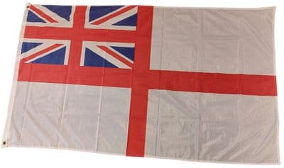 White Ensign 5ft x 3ft Knitted Polyester Heavy Flag