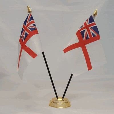 White Ensign Double Table Flag