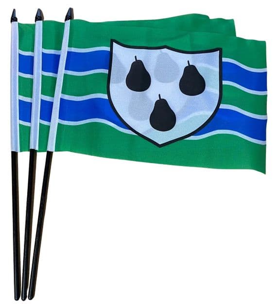 Worcestershire Hand Flag - 3 Pack | flagly.co.uk | We Sell Flags