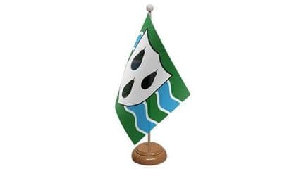 Worcestershire Wooden Table Flag