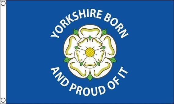 Yorkshire Born And Proud of It Flag | flagly.co.uk | We Sell Flags