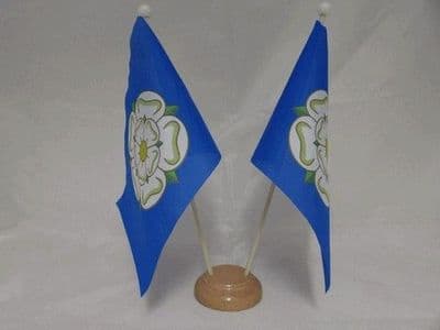 Yorkshire Double Wooden Table Flag