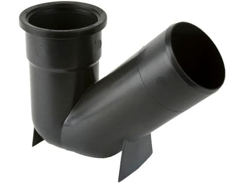 110mm Low Trapped Gully - Black