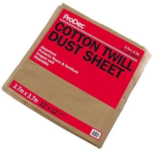 12' X 12' Cotton Twill Dust Sheet