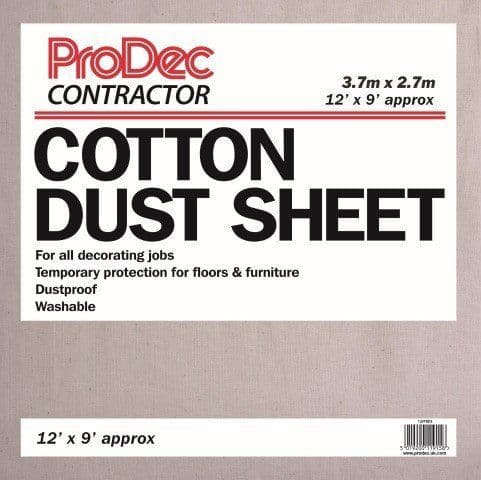 12' X 9' Cotton Twill Dust Sheet