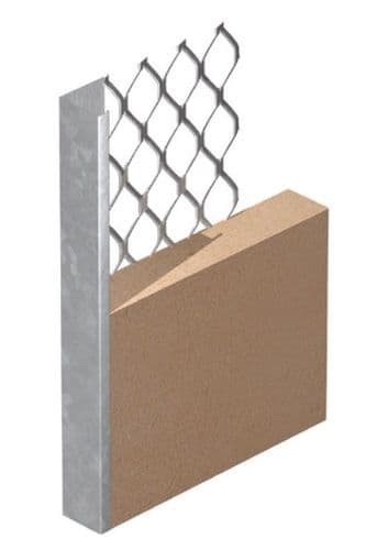 13mm Galvanised Plaster Stop Bead 3.0M