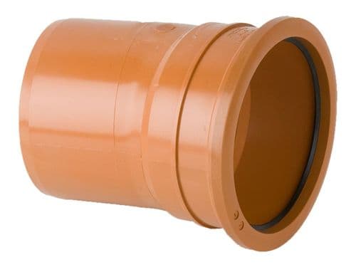 160mm x 11.5° Single Socket Bend - Terracotta