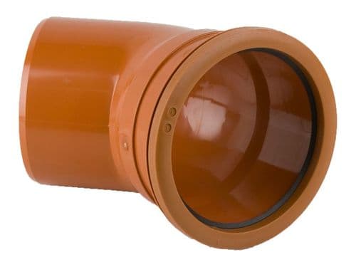160mm x 45° Single Socket Bend