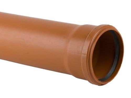 160mm x 6m Single Socket Pipe EN 1401-1