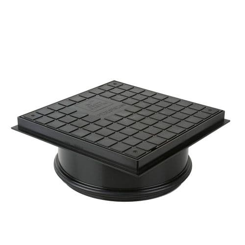 315mm Dia Shallow Access Chamber Sealed Manhole Cover Lid (Driveway) 3.5Kn (B3154)