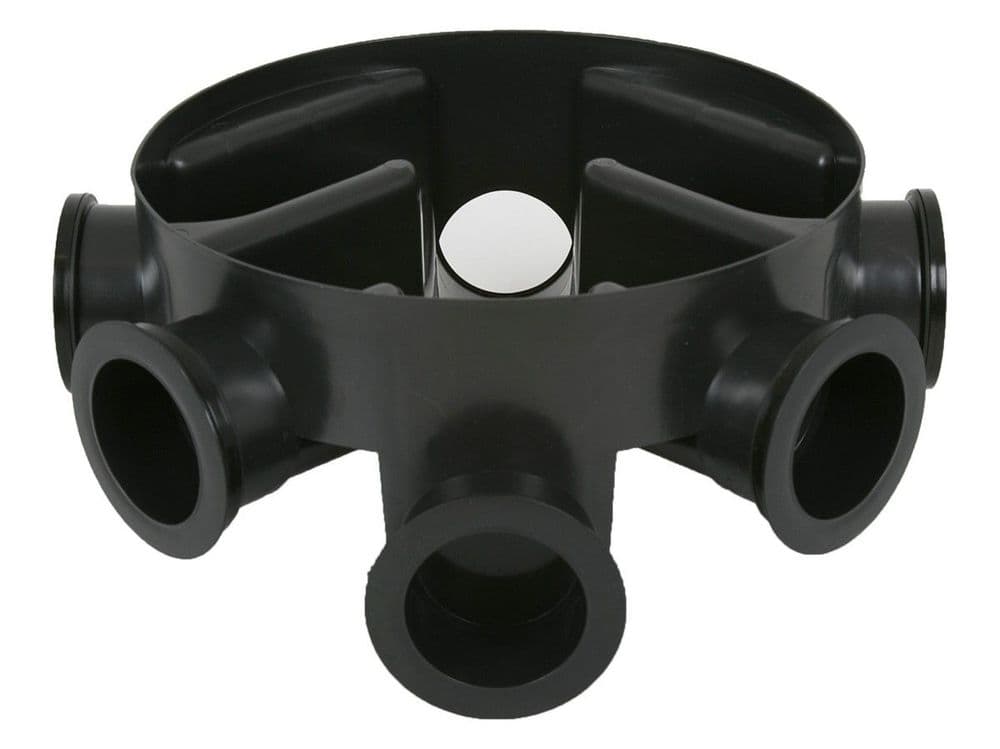 450mm Dia Chamber Base 225mm Invert - Black