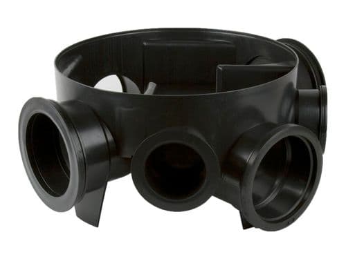 450mm x 110mm Dia. Chamber Base (225mm Invert) - Black