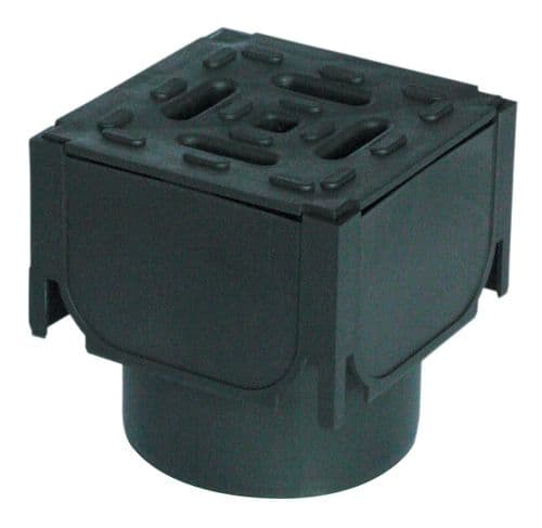 Aco Hexdrain Corner Unit Plastic Grate / Vertical Outlet