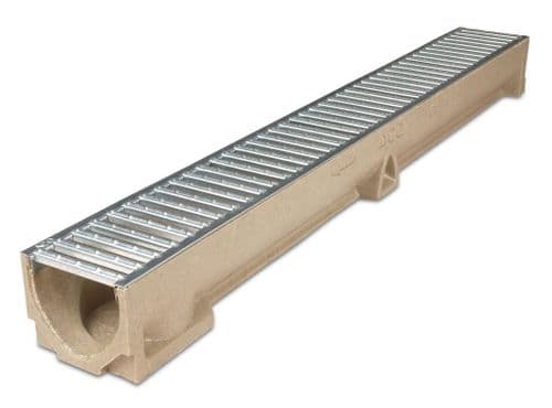Aco Raindrain Channel Poly Conc / Galv Grid 1000mm A15