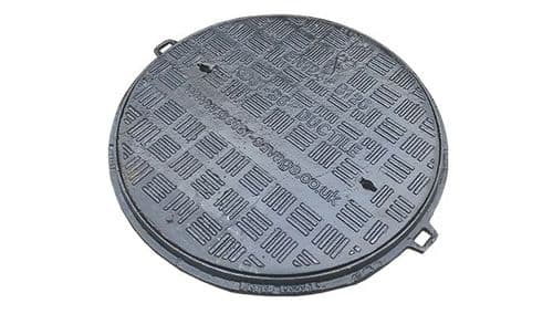 B125 Cover Ductile / Cast Iron Single Seal Solid Top C & F 450mm Dia (Kd31)