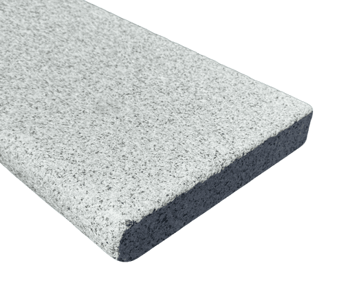 Blasted and Full Bullnose Granite Step 450x900x50mm