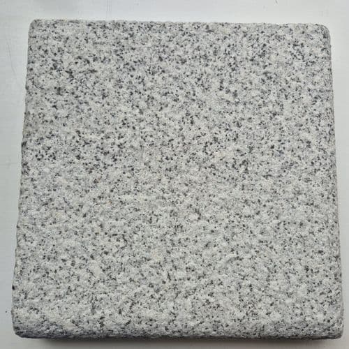 Blasted Silver Grey Granite Coping Corner 300x300x50mm 2 Corner Edges Full Bullnose