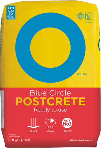 Blue Circle Postcrete Poly Bag 20kg (Non Returnable)