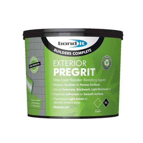 Bond-It Exterior Pregrit Render Bonding Agent (Green) 10l Tub