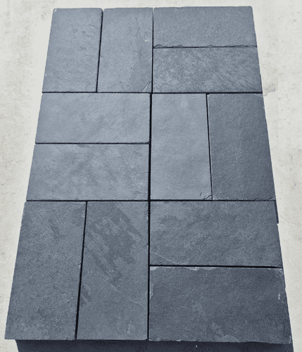 Brazilian Black Slate Setts 200x100x40mm Calibrated