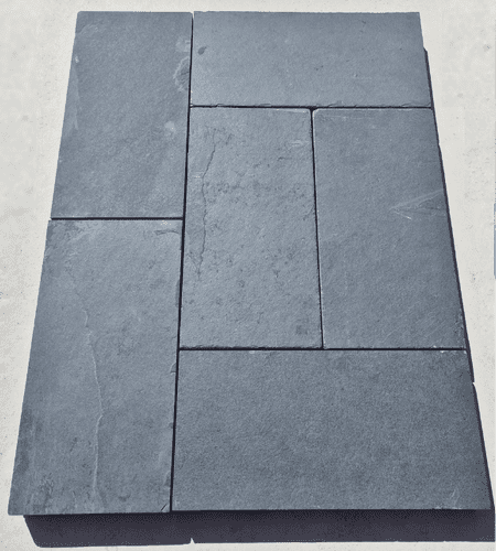 Brazilian Black Slate Setts 300x150x40mm Calibrated