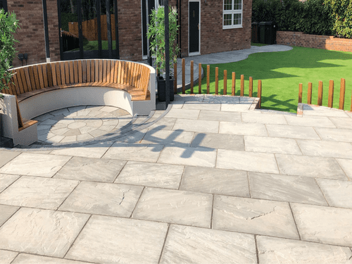 Classicstone Promenade Grey Calibrated 24mm Sandstone 600x600mm Slab