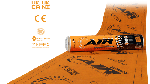 Cromar Vent 3 AIR 165G BBA High Performance Air Permeable Breathable Roofing Felt 1M X 50M