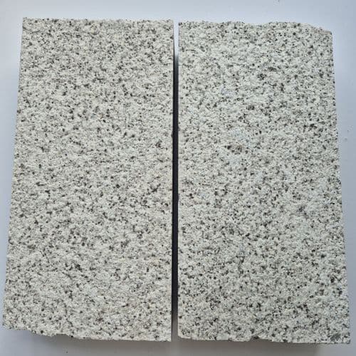 Cropped & Blasted, Bottom Sawn, Silver Grey Granite Setts  300x150x60mm