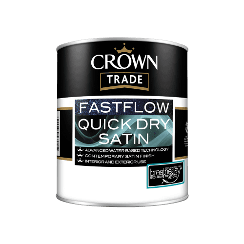 Crown Fastflow Quick Dry Satin White 1L