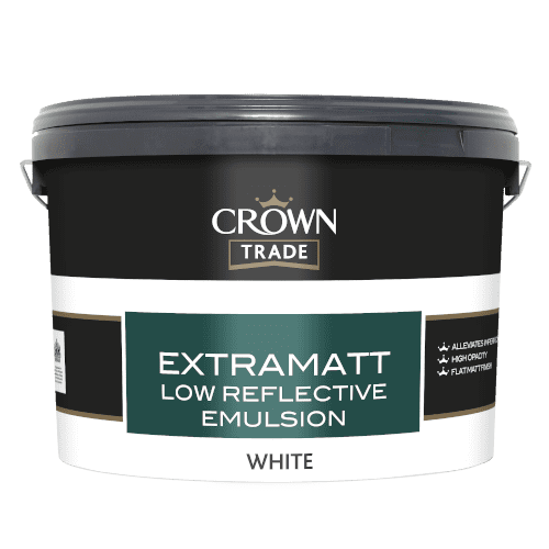 Crown Trade Extra Matt Low Reflective Emulsion 10L White