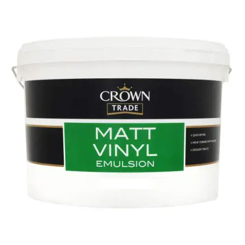Crown Trade Matt Vinyl Emulsion 7.5L White