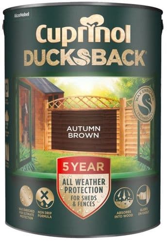 Cuprinol 5 Year Ducksback Autumn Brown 5L