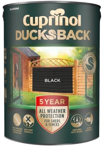 Cuprinol 5 Year Ducksback Black 5L