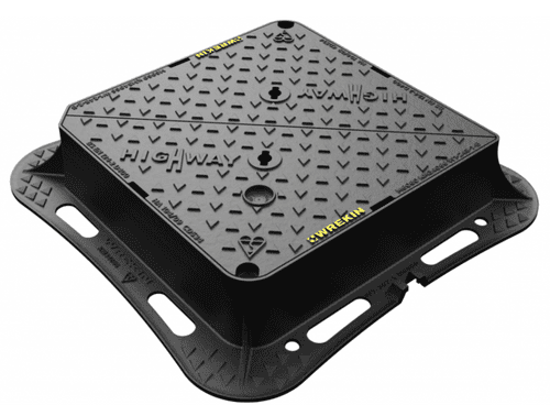 D400 Manhole Cover - 600 x 600 x 150mm - Highway (DMT0D6/6060/KH)