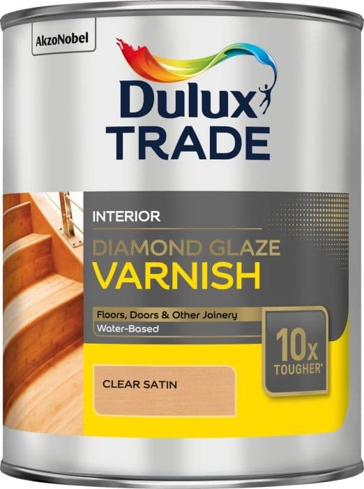 Dulux Trade Diamond Glaze Varnish Satin - 1L