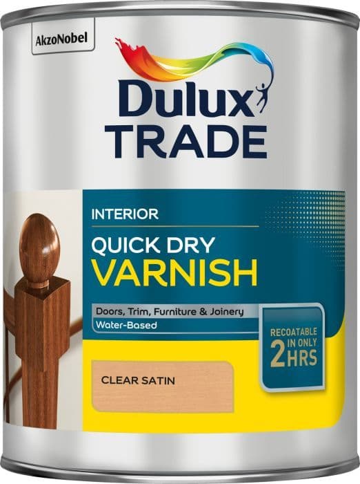 Dulux Trade Quick Dry Varnish Satin - 1L