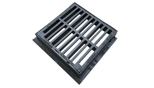 EJ Steel C250 Gully Grate Hinged Flat Top Yard Gully Grating 325 X 325 X 75mm (Kd72C)